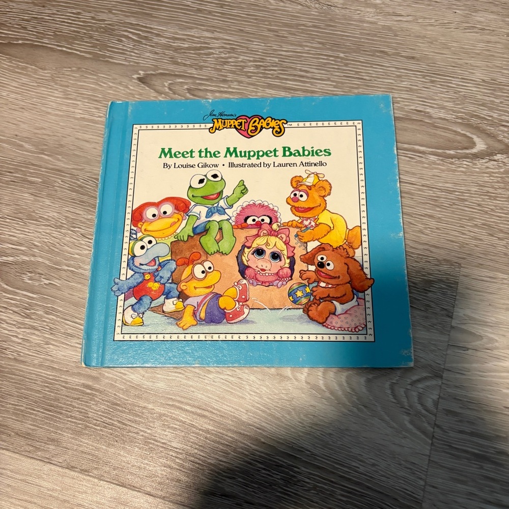Vintage Muppet Babies Kids Book - Blue Cover
